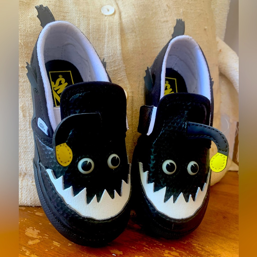 Angler Fish Glow in the Dark Toddler Vans